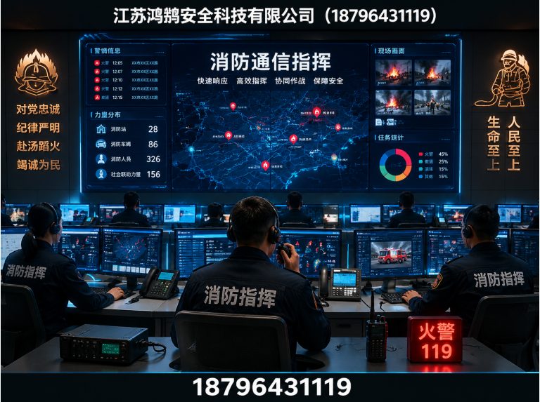 许昌消防通信指挥展示图